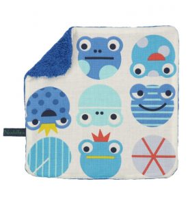 Schattig monddoekje Frogger - babykleding accessoire in de Noddles webshop